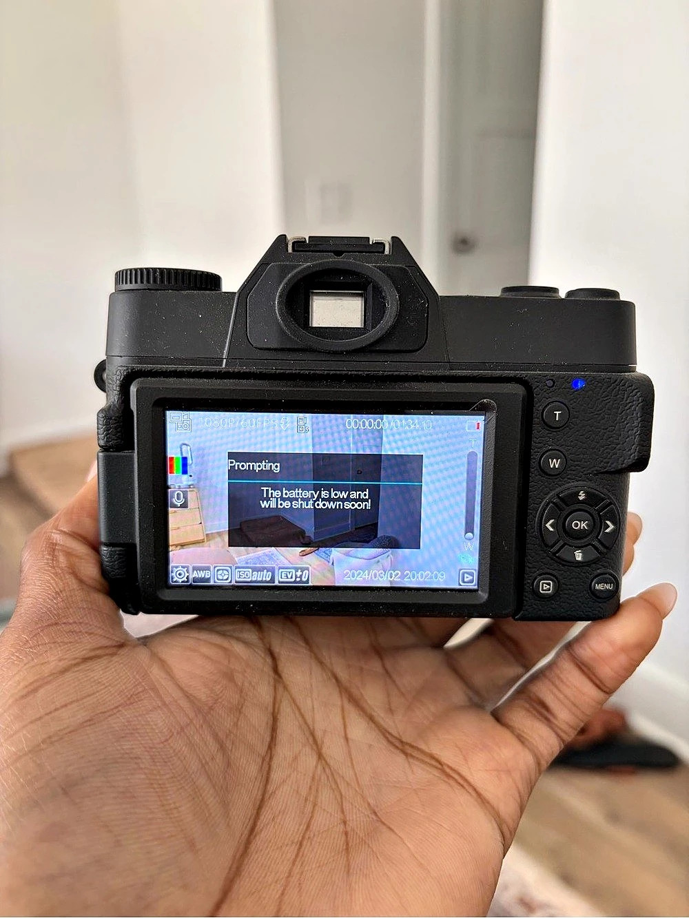 4K Digital Video Camera in Black